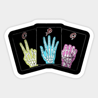 Kaiji Rock Paper Scissors Sticker